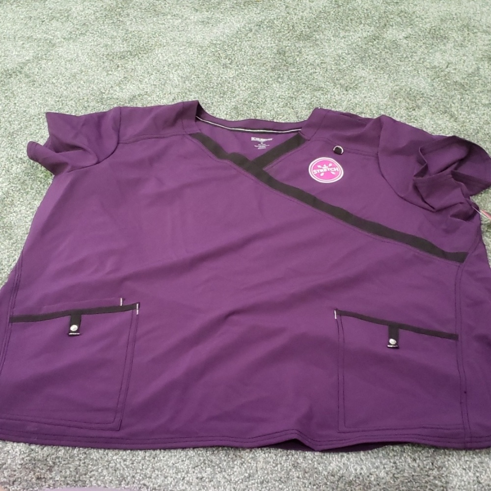 NWT purple scrub top